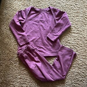 Kids REI Base Layer Maroon Pajamas